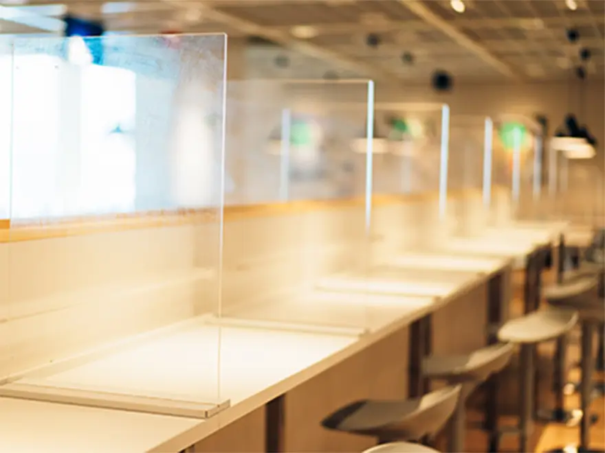 清掃の整った清潔な店舗